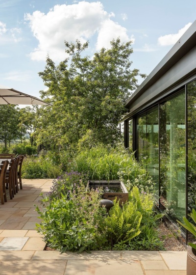 Torban Hall pool terrace side exterior 2500