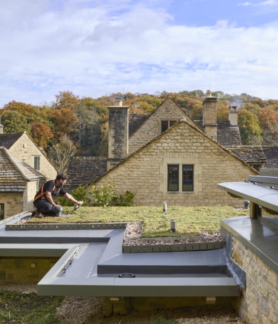Country estate roof renovation