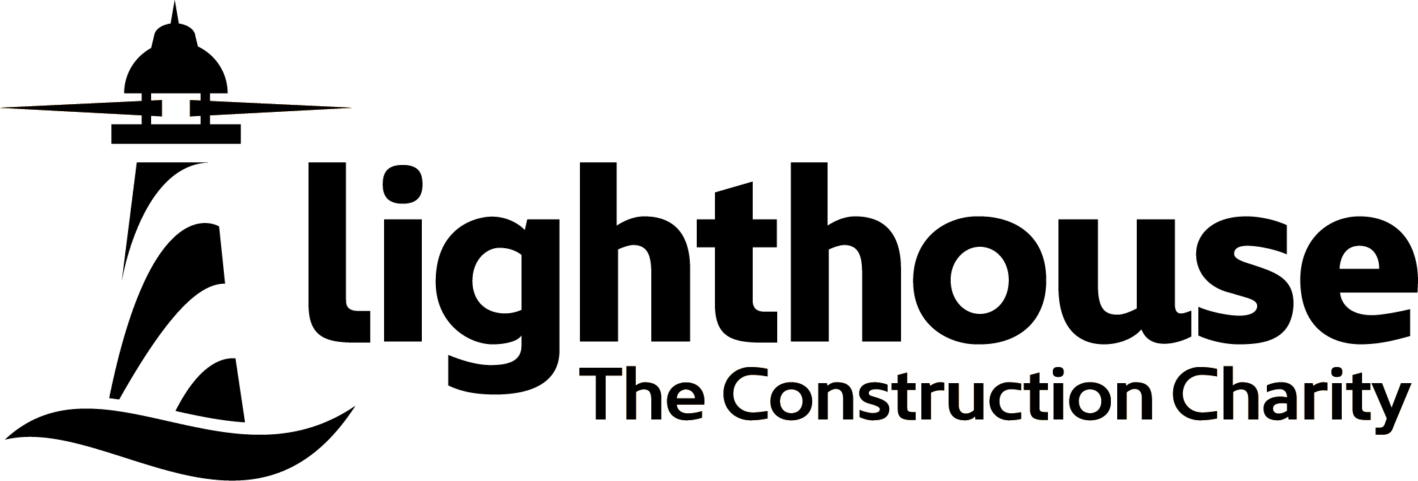 Lighthouse Charity Landscape Logo Black